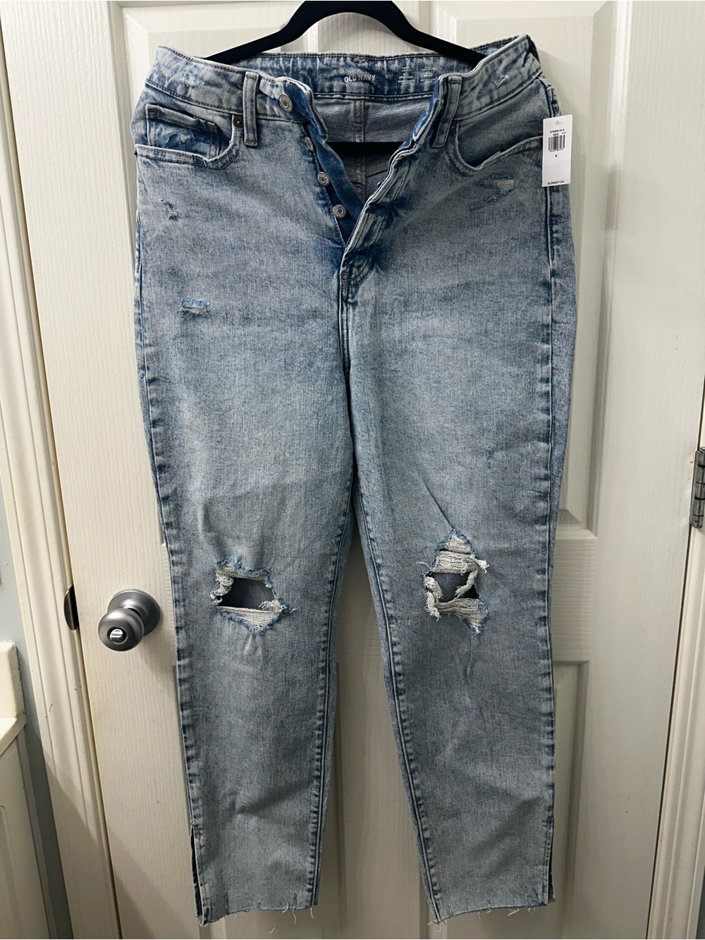 Old Navy Light Blue Distressed Jeans